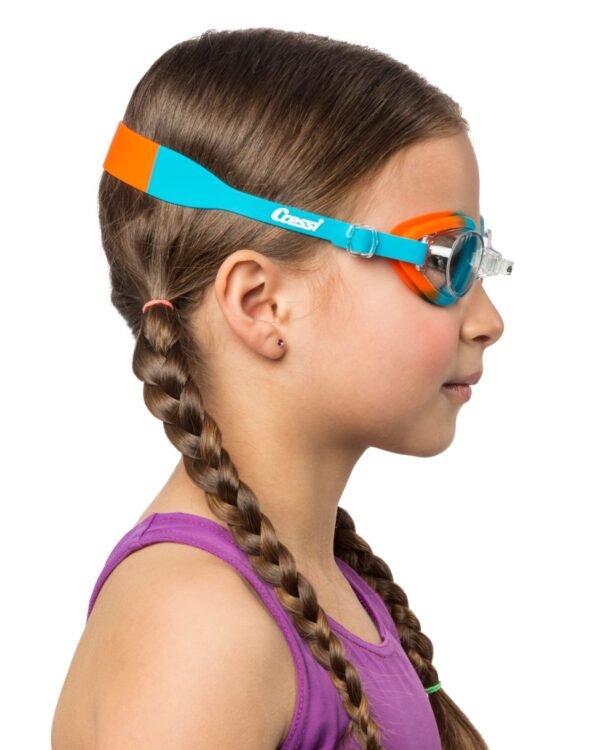 Gafas de Natación Cressi Starfish Naranja/Azul | Cómodas y Seguras para Niños de 4 a 8 Años - Image 4